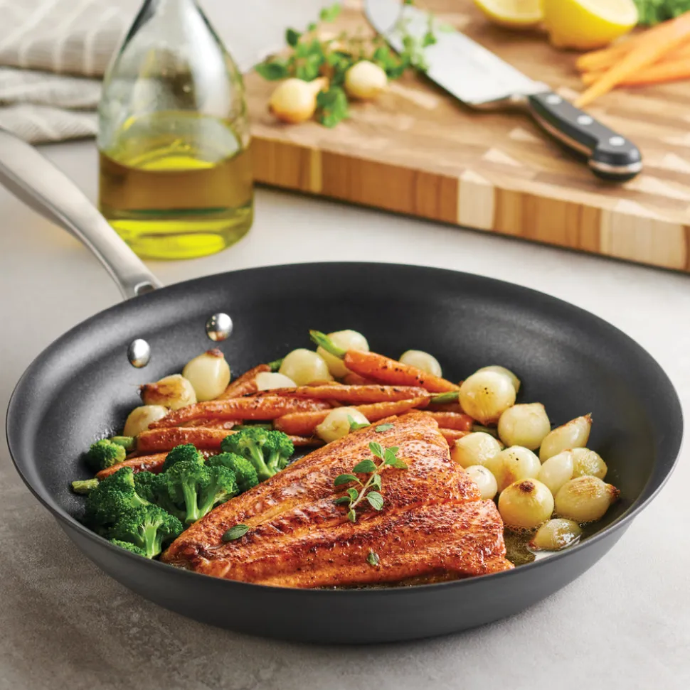 2 Pk 10 Inch and 12 Inch Hard Anodized Fry Pans