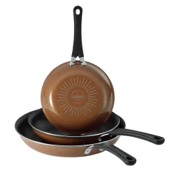 3 Pk Porcelain Enamel Fry Pans
