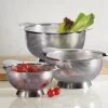 3 Pk Stainless Steel Colanders