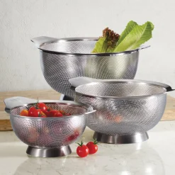 3 Pk Stainless Steel Colanders