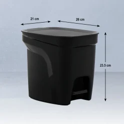 Plastic Trash Bin with Step Pedal