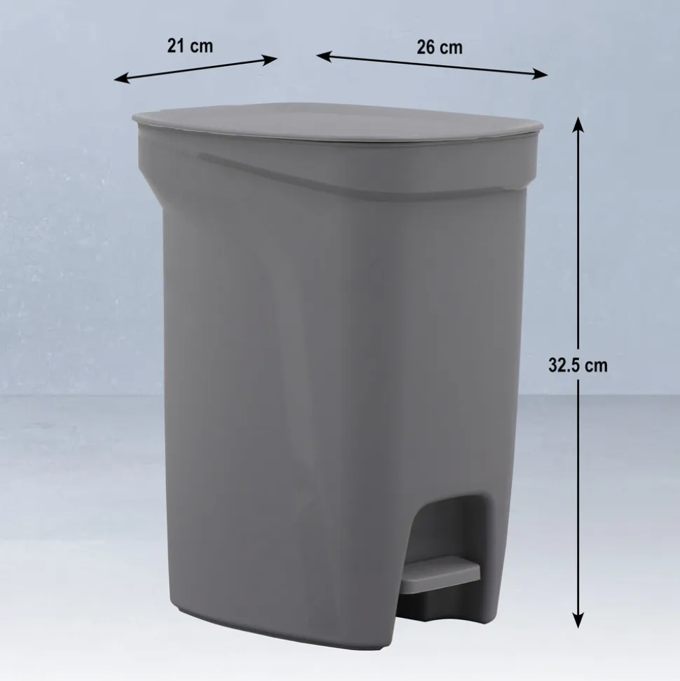 Plastic Trash Bin with Step Pedal