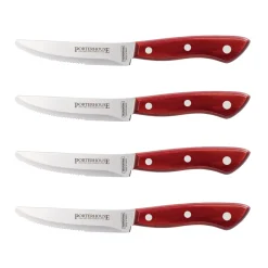Porterhouse 4 Piece - 5 in Steak Knife Set - Rounded