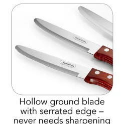 Porterhouse 4 Piece Steak Knife Set - Rounded