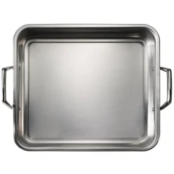 Prima 16.5 in Stainless Steel Deep Roasting Pan - Includes Basting Grill & V-Rack