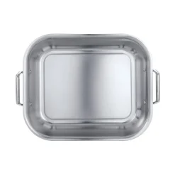 Prima 16.75 in Stainless Steel Flared Edge Roasting Pan - Includes Basting Rack