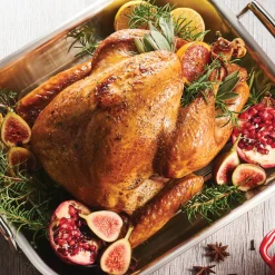 Prima 16.75 in Stainless Steel Flared Edge Roasting Pan - Includes Basting Rack