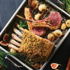 Prima Stainless Steel Roasting Pan - Includes Basting Grill