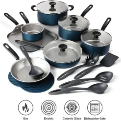 Primaware 18 Piece Nonstick Cookware Set