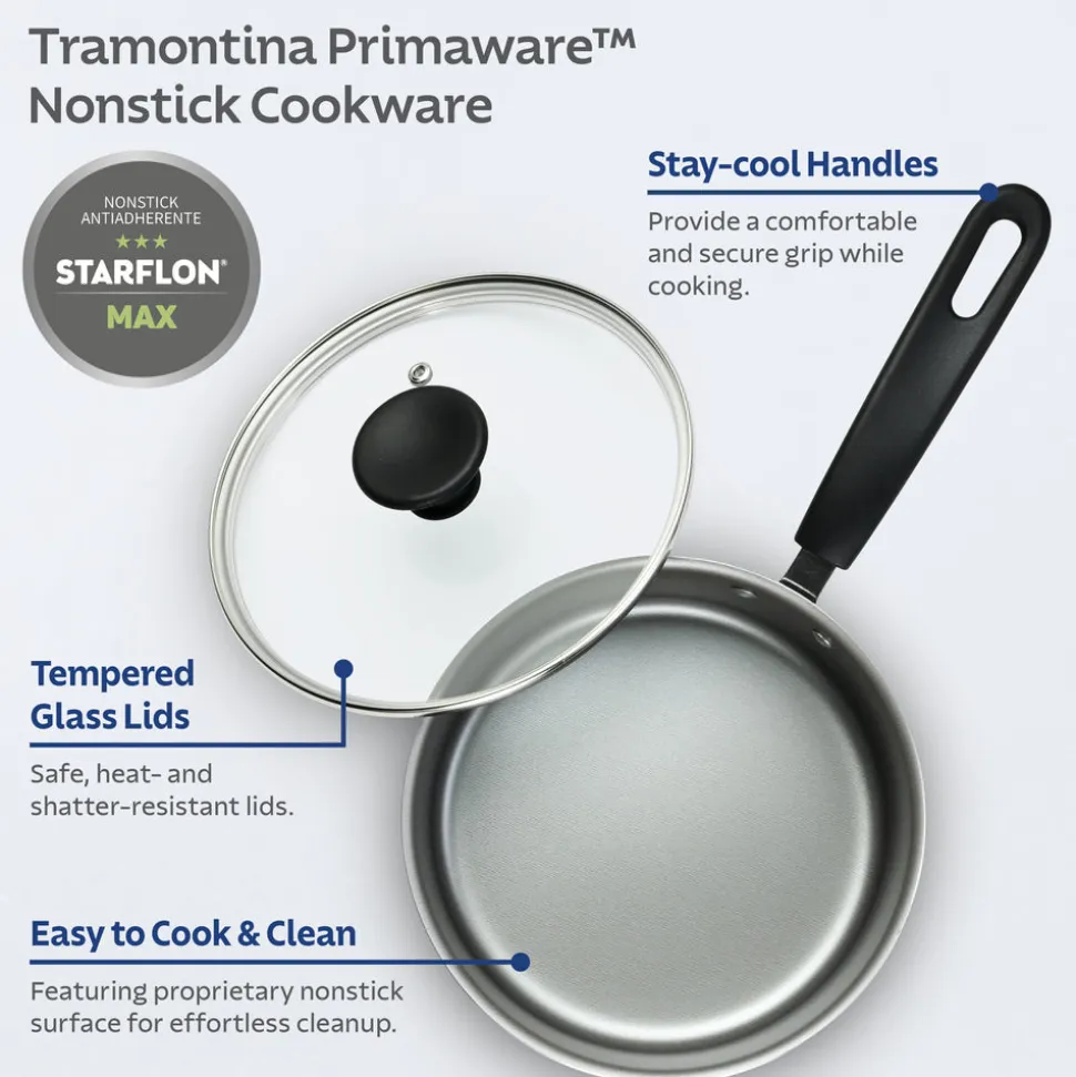 Primaware 3 Quart Nonstick Covered Sauce Pan