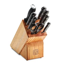Professional Forged 9 Piece Cutlery Set with Hardwood Counter Block