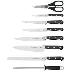 Professional Forged 9 Piece Cutlery Set with Hardwood Counter Block