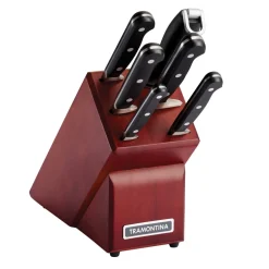 Professional Forged 7 Piece Knife Set with Hardwood Counter Block