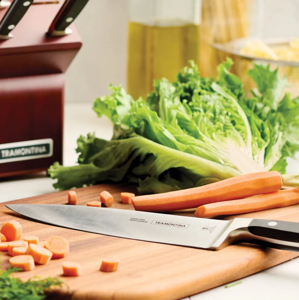 Professional Forged 7 Piece Knife Set with Hardwood Counter Block