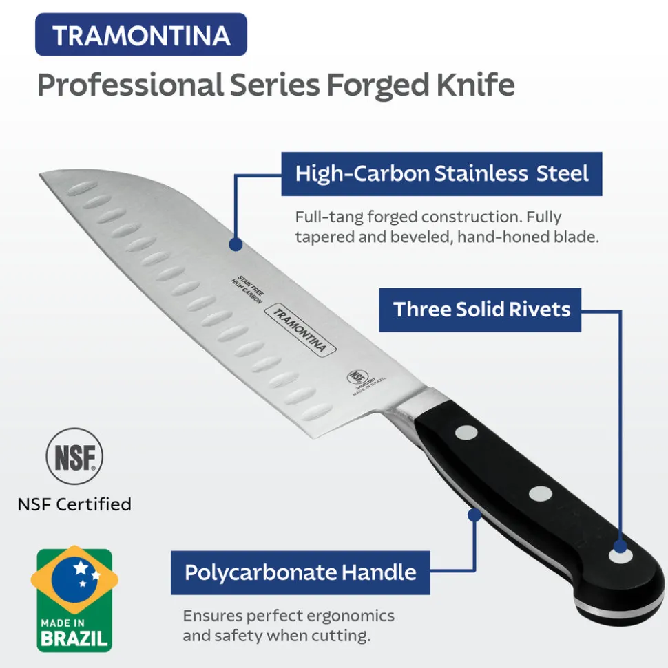 Professional 7 Inch Forged Santoku Knife