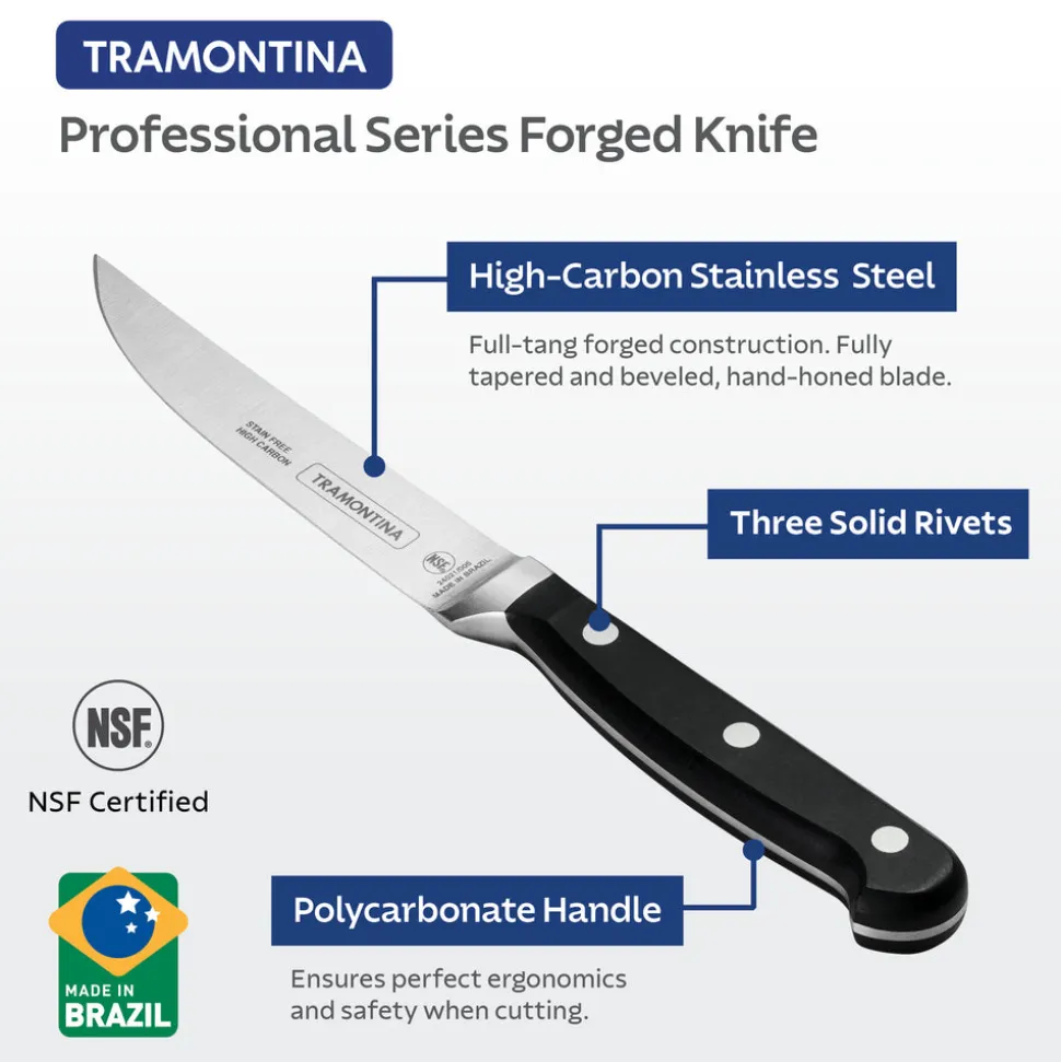 Professional 4 Piece Forged 5 Inch Steak Knife Set