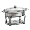 Proline 4.2 Quart Stainless Steel Oval Chafing Dish