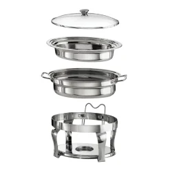 Proline 4.2 Quart Stainless Steel Oval Chafing Dish