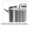 Pro Line Stainless Steel Covered Stock Pot