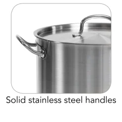 Pro Line Stainless Steel Covered Stock Pot