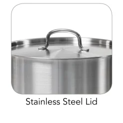 Pro Line Stainless Steel Covered Stock Pot