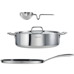 6.5 Quart Covered Casserole, 12 Inch Dosa Tawa & Tadka Set