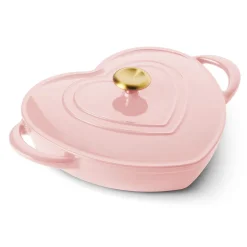 3 Quart Heart Shape Enameled Cast Iron Dutch Oven