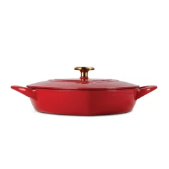3 Quart Heart Shape Enameled Cast Iron Dutch Oven