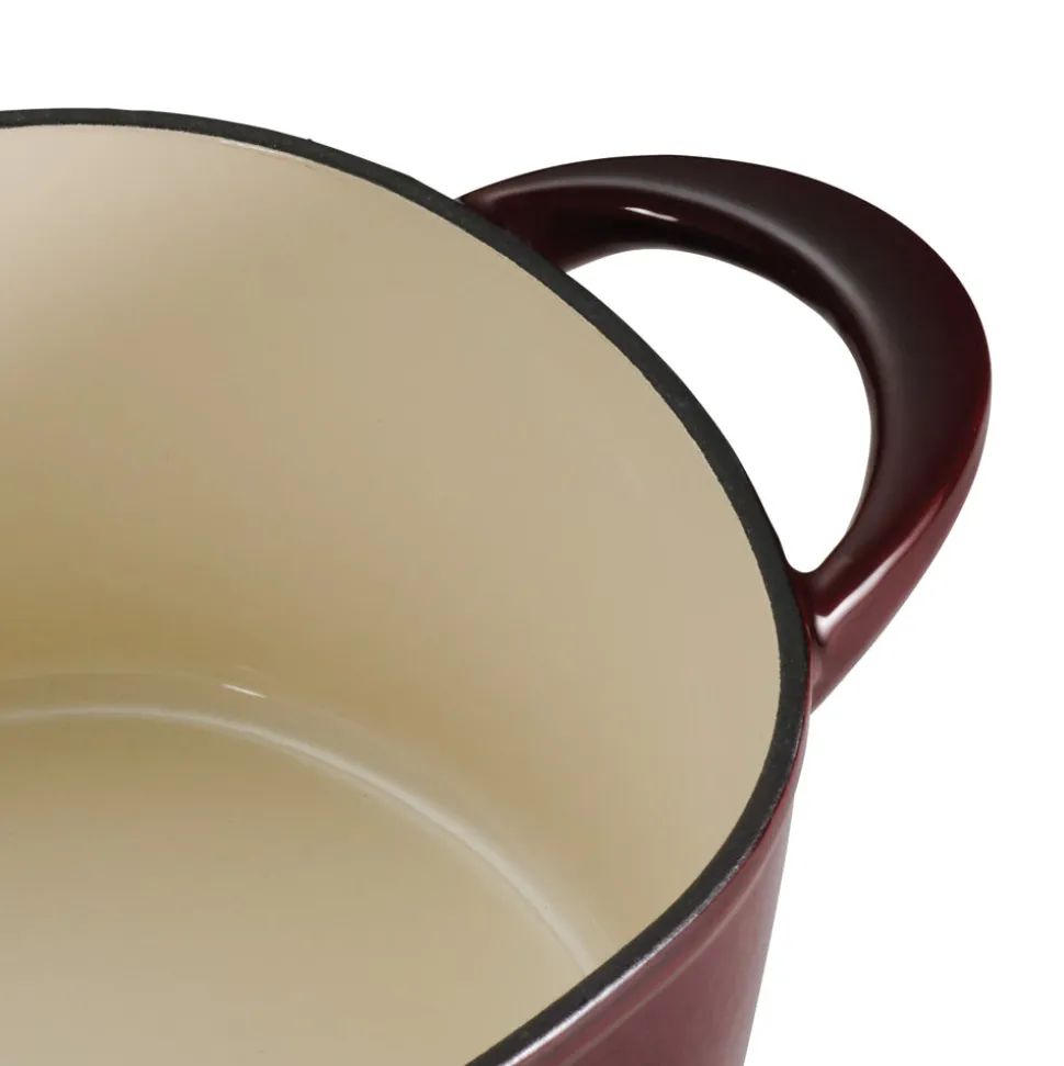 7 Quart Oval Enameled Cast Iron Dutch Oven