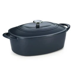 7 Quart Oval Enameled Cast Iron Dutch Oven