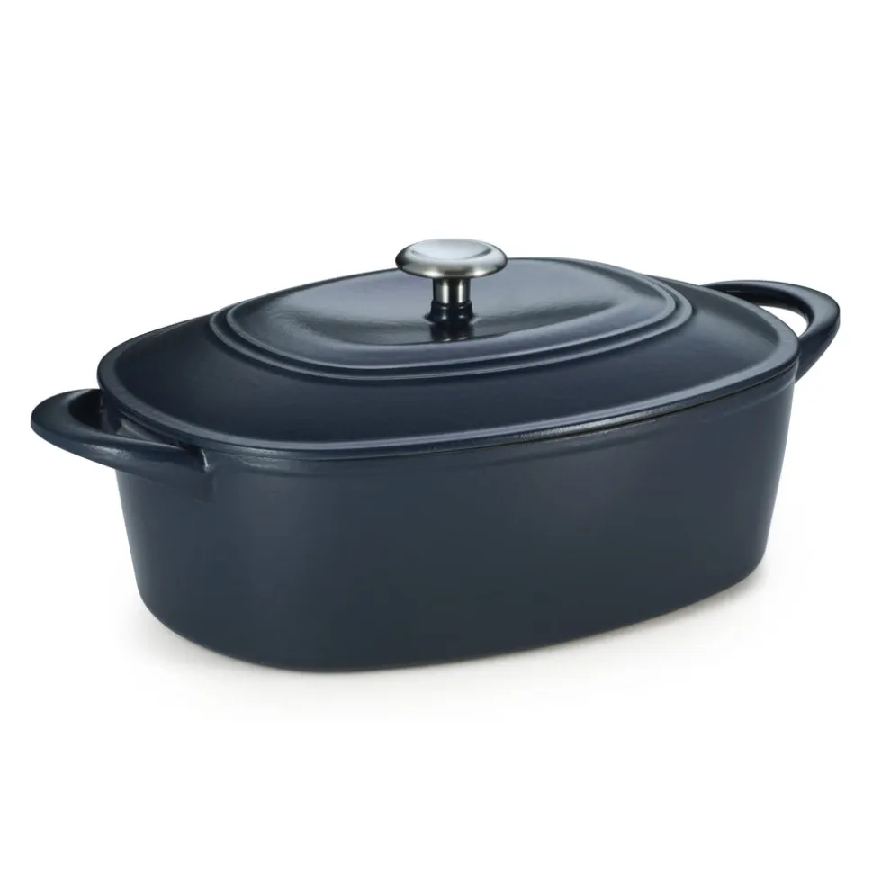 7 Quart Oval Enameled Cast Iron Dutch Oven