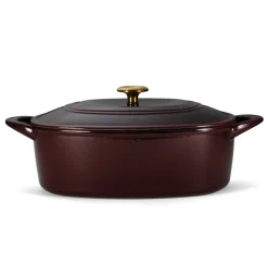 7 Quart Oval Enameled Cast Iron Dutch Oven