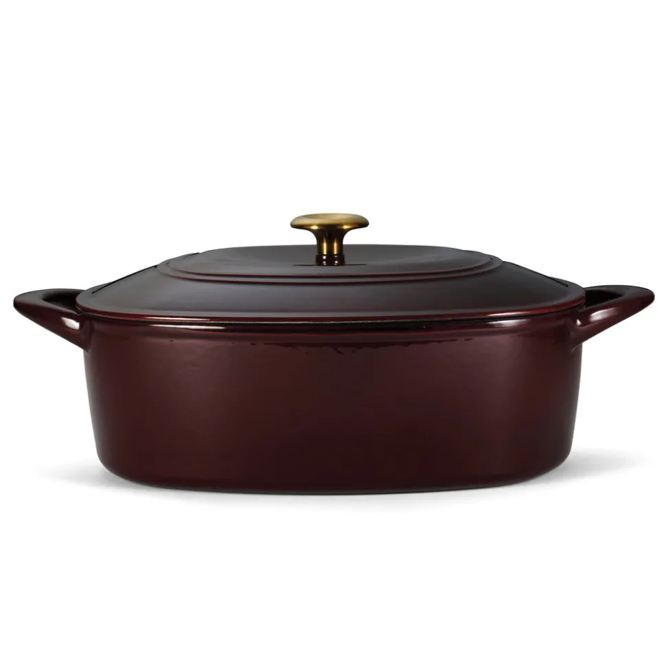 7 Quart Oval Enameled Cast Iron Dutch Oven