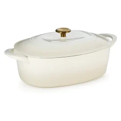 7 Quart Oval Enameled Cast Iron Dutch Oven