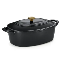 7 Quart Oval Enameled Cast Iron Dutch Oven