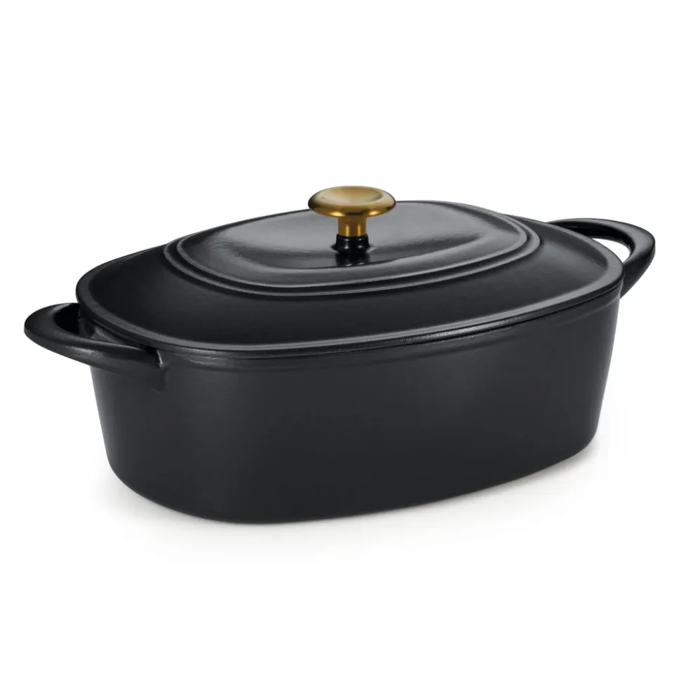 7 Quart Oval Enameled Cast Iron Dutch Oven