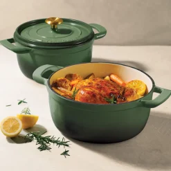 4-quart & 6-quart Enameled Cast Iron Round Dutch Oven Set