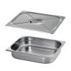 4.5 Quart Stainless Steel Covered Half Size Food Pan