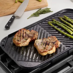 Reversible Double-Burner Grill-Griddle