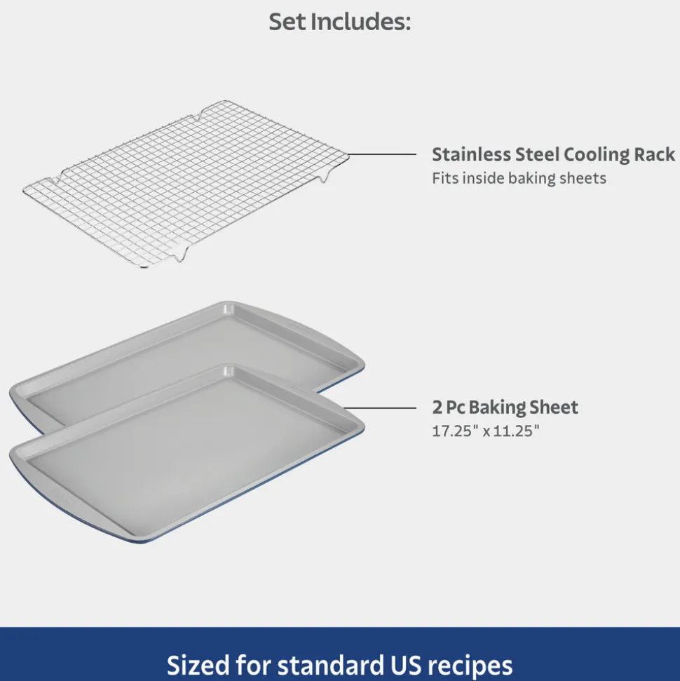 Rise Ceramic Nonstick Bakeware Set