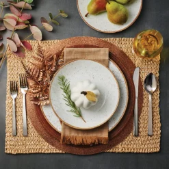 Rustic 12 Piece Plate Set