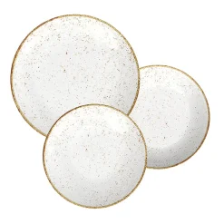 Rustic 12 Piece Plate Set