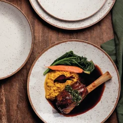 Rustic 12 Piece Plate Set