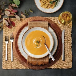 Rustic 12 Piece Plate Set