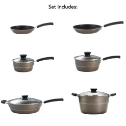 Sicilia Aluminum Nonstick Cookware Set