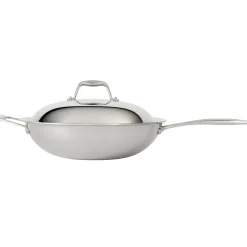 Signature 12.5 Inch Tri-Ply Clad Stainless Steel Wok