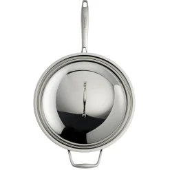 Signature 12.5 Inch Tri-Ply Clad Stainless Steel Wok