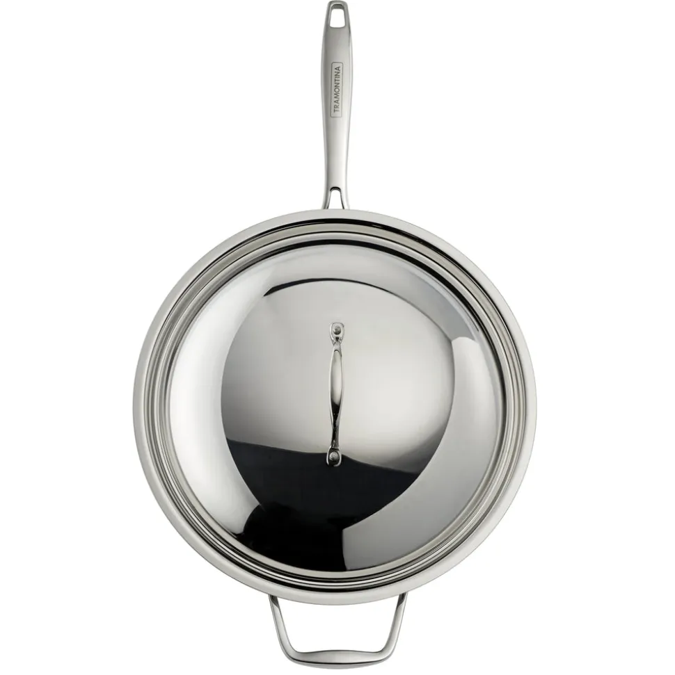 Signature 12.5 Inch Tri-Ply Clad Stainless Steel Wok