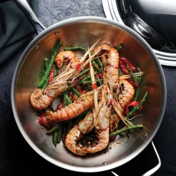 Signature 12.5 Inch Tri-Ply Clad Stainless Steel Wok