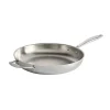 Signature 12 Inch Tri-Ply Clad Stainless Steel Fry Pan with Helper Handle